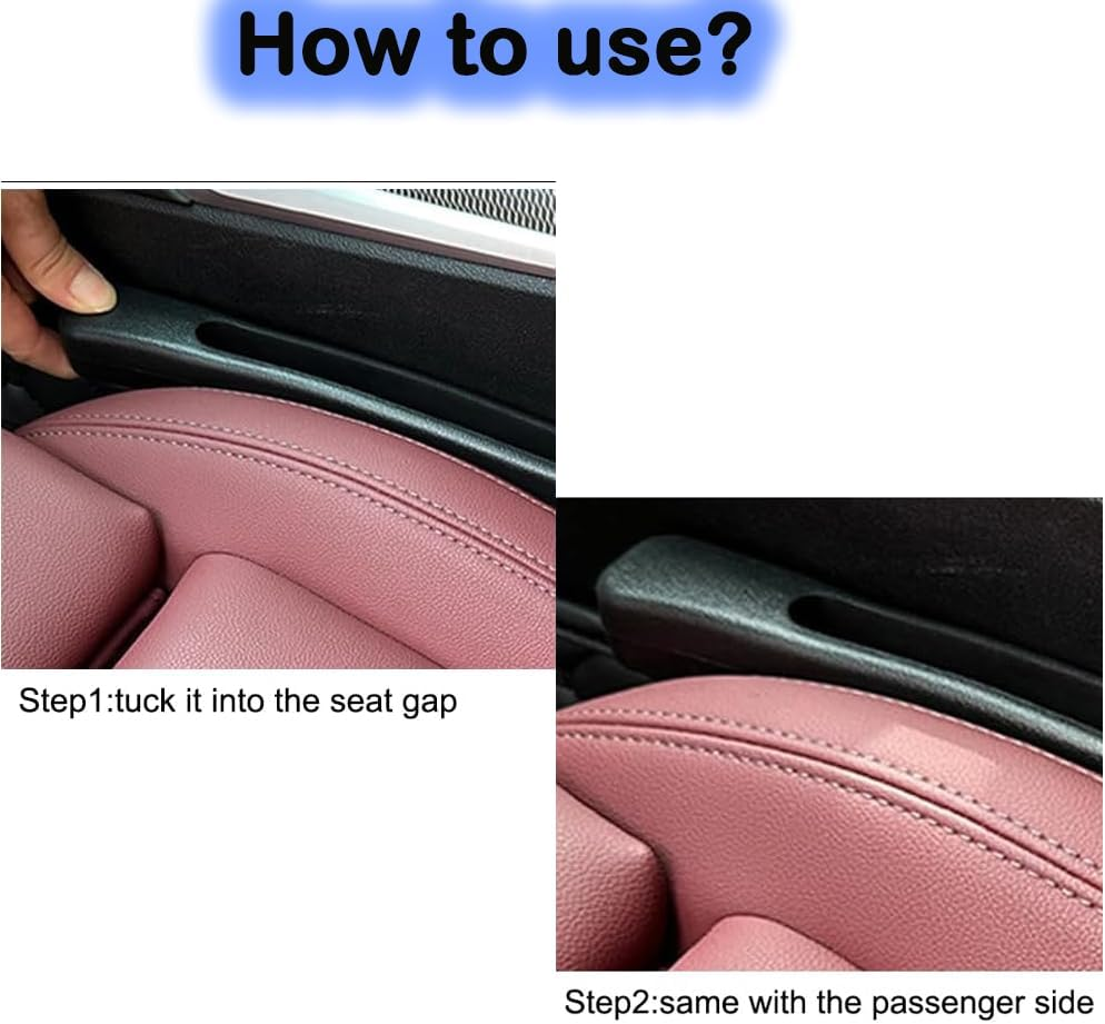 Upgraded Car Seat Gap Filler, Soft Foam Car Gap Filler with Built-In Recessed Storage Organizer, Universal Multifunctional Car Accessories 2 Pack image number 1