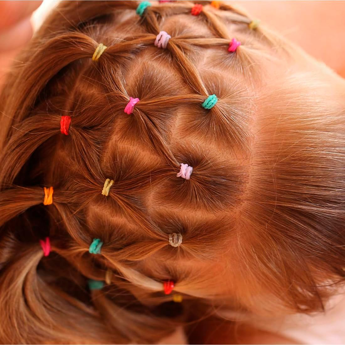 JYC CREATIVE Girls Hair Bobbles Scrunchies (Assorted, Pack of 570) image number 3