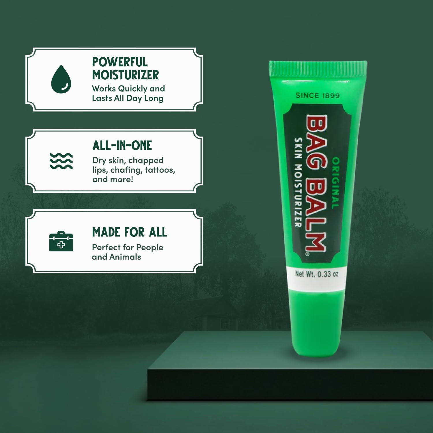 Bag Balm Original On-The-Go Lip Balm Tubes for Chapped Lips, Dry Hands, Skin Irritations and More (Pack of 6 Tubes) image number 5