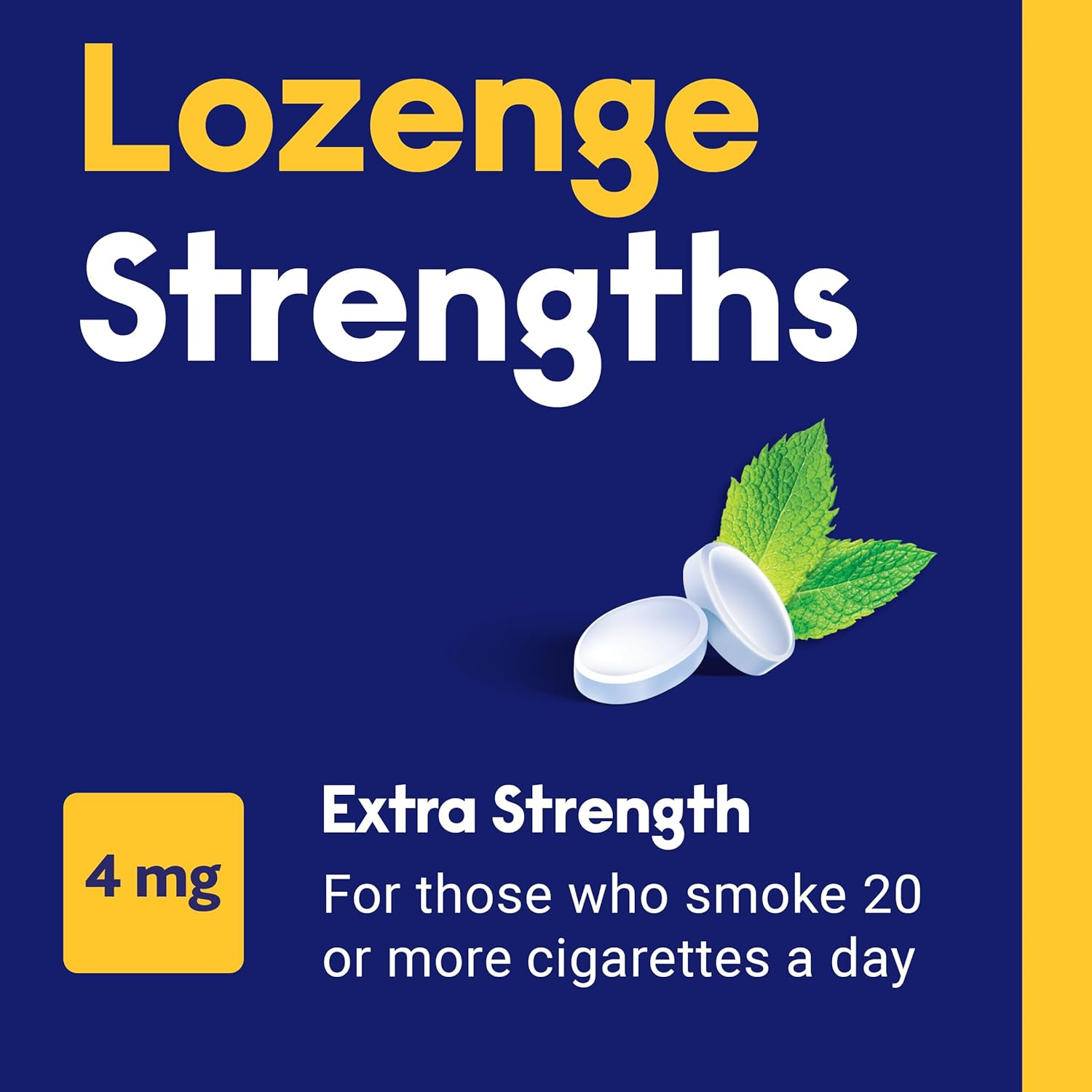 Nicabate Minis Lozenge Mint 4MG, Assists with Smoking Cravings, 20 Pack