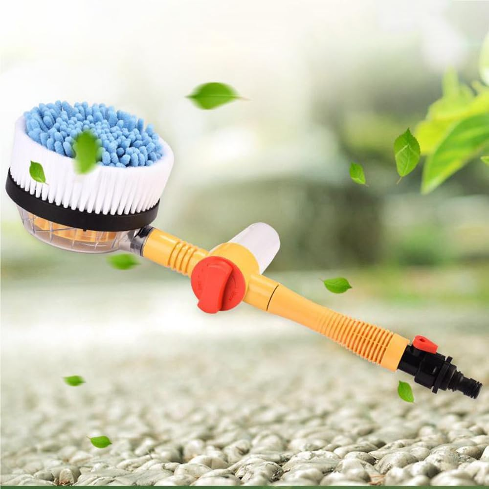 Poemtian Auto Rotating Car Wash Brush,Rotating Car Wash Brush with Soap Dispenser,High Pressure Cleaning Tool Multifunctional Car Automatic Foam Cleaning Kit image number 3