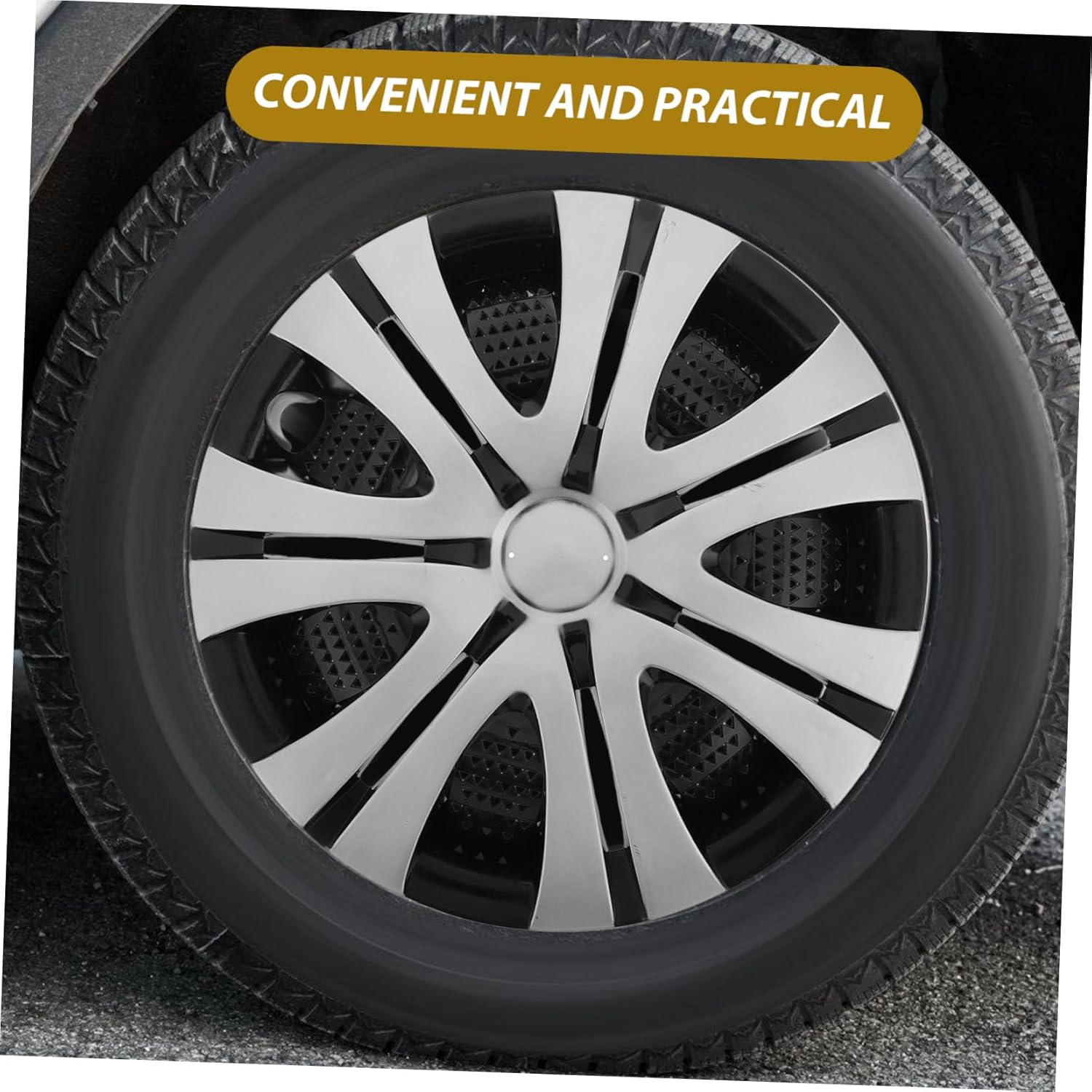 Mikinona Hubcap Car Wheel Rim Hub Cover for Vehicle Decoration Protect Wheels Exterior Accessories Hub Cap Covers image number 5