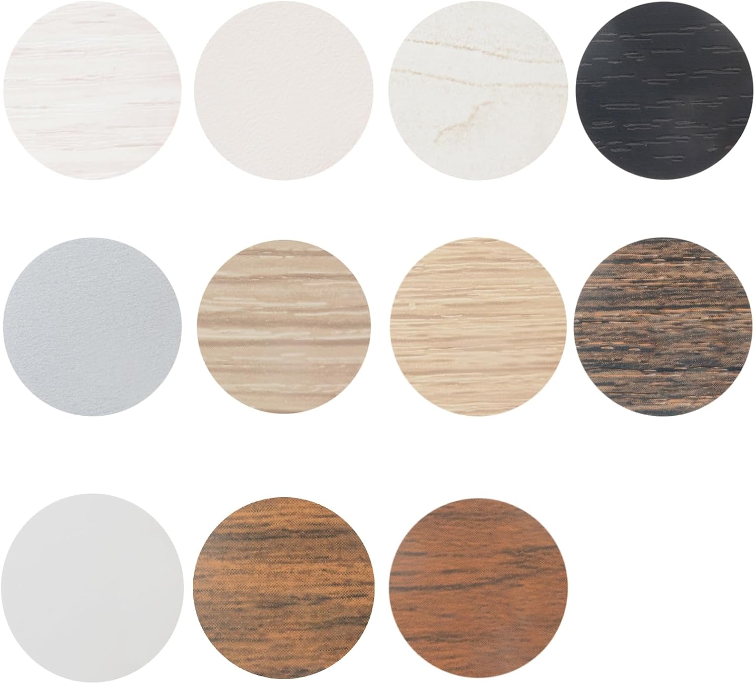 Self-Adhesive Screw Holes Covers, 11 Sheets/ 594 Pcs Furniture Screw Cover Dustproof Cabinet Sealing Sticker for Furniture Wardrobe Kitchen Bookcase Wood Hole Home Decoration image number 1