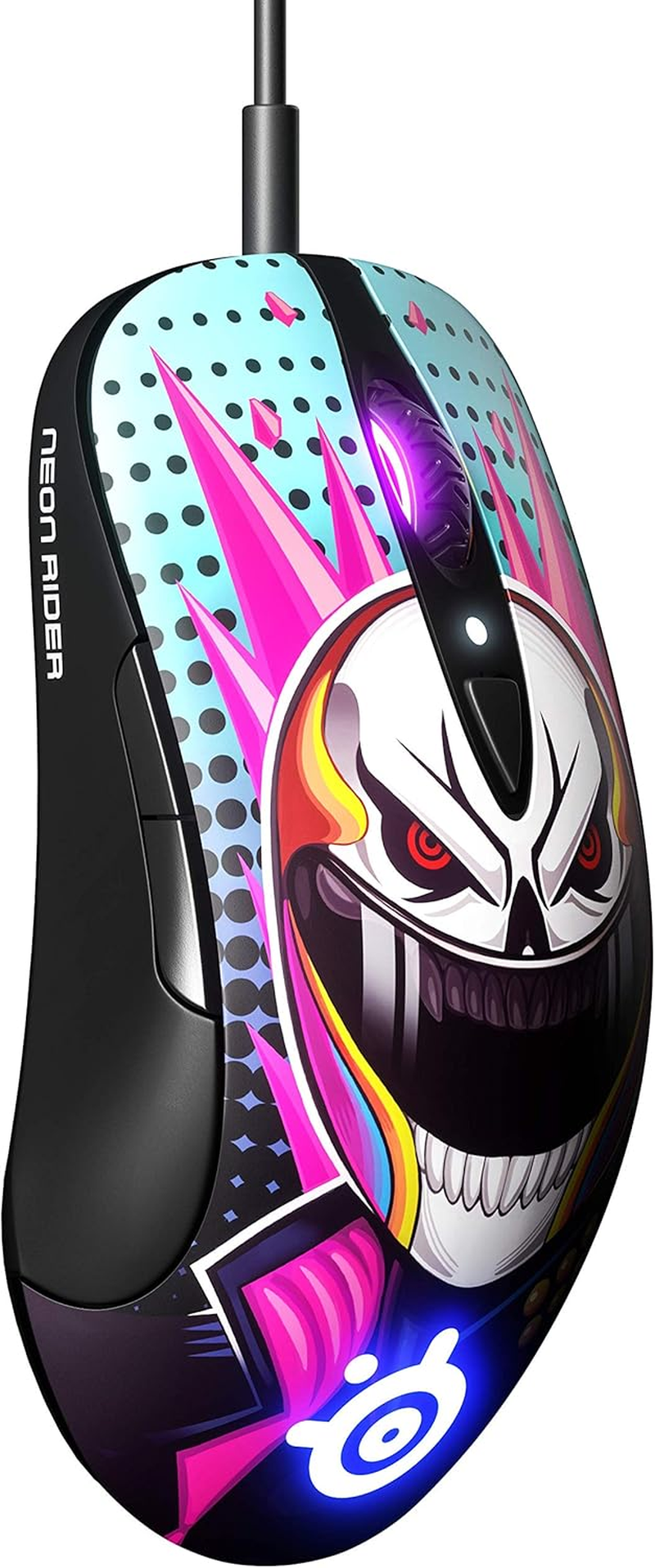 Steelseries Sensei Ten Neon Rider Edition Gaming Mouse &ndash; 18,000 CPI Truemove Pro Optical Sensor &ndash; Ambidextrous Design &ndash; 8 Programmable Buttons &ndash; 60M Click Mechanical Switches &ndash; RGB Lighting image number 1
