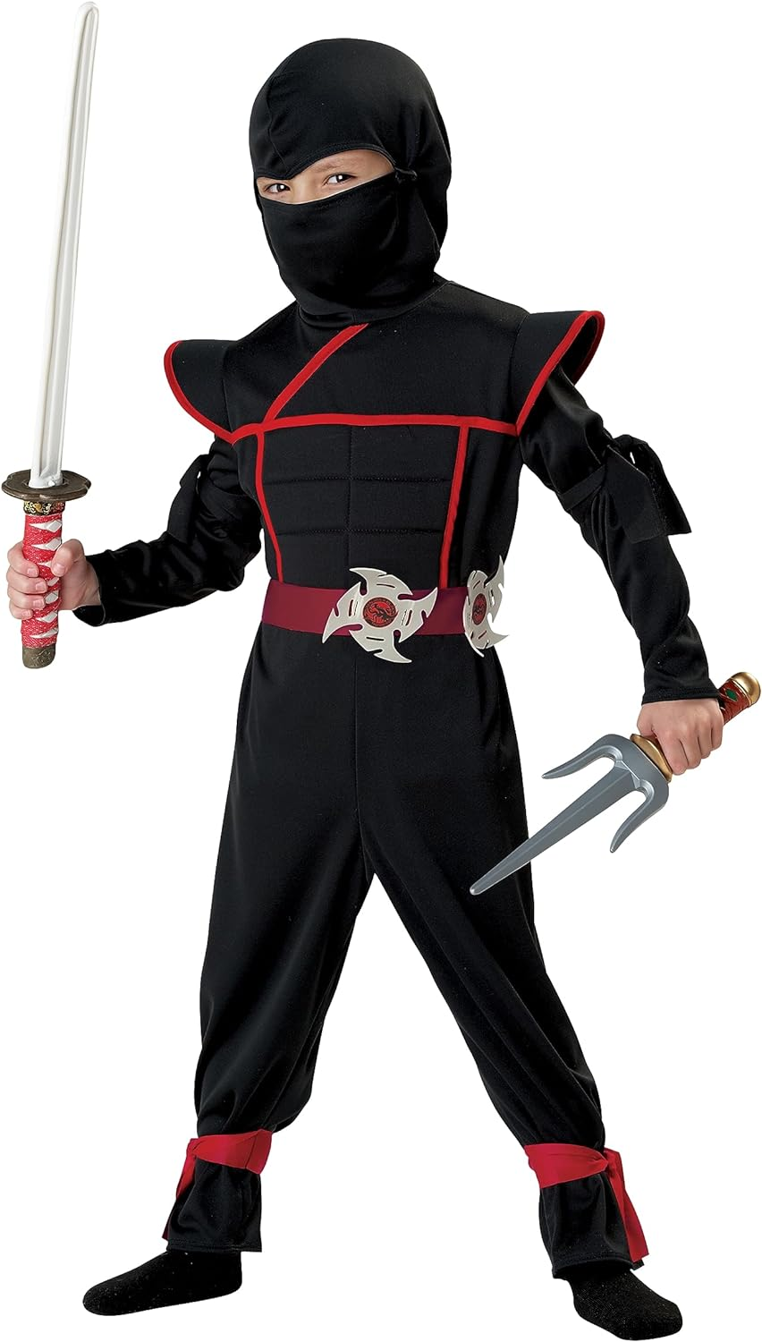 California Kid'S Stealth Ninja Toddler Costume, 3-4 Years image number 2