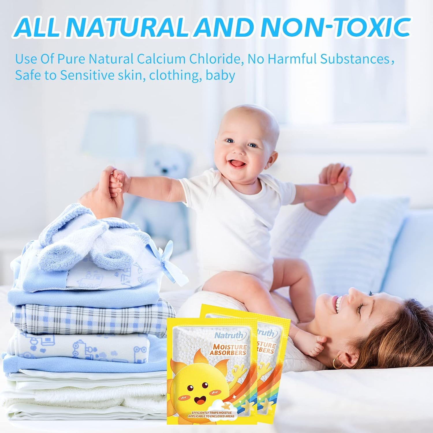 NATRUTH 12-PACK Moisture Absorber Bags &ndash; Small Dehumidifier Sachets for Drawers, Medicine Boxes, Shoe Cabinets, Closets &ndash; Compact Humidity Control Packets image number 6