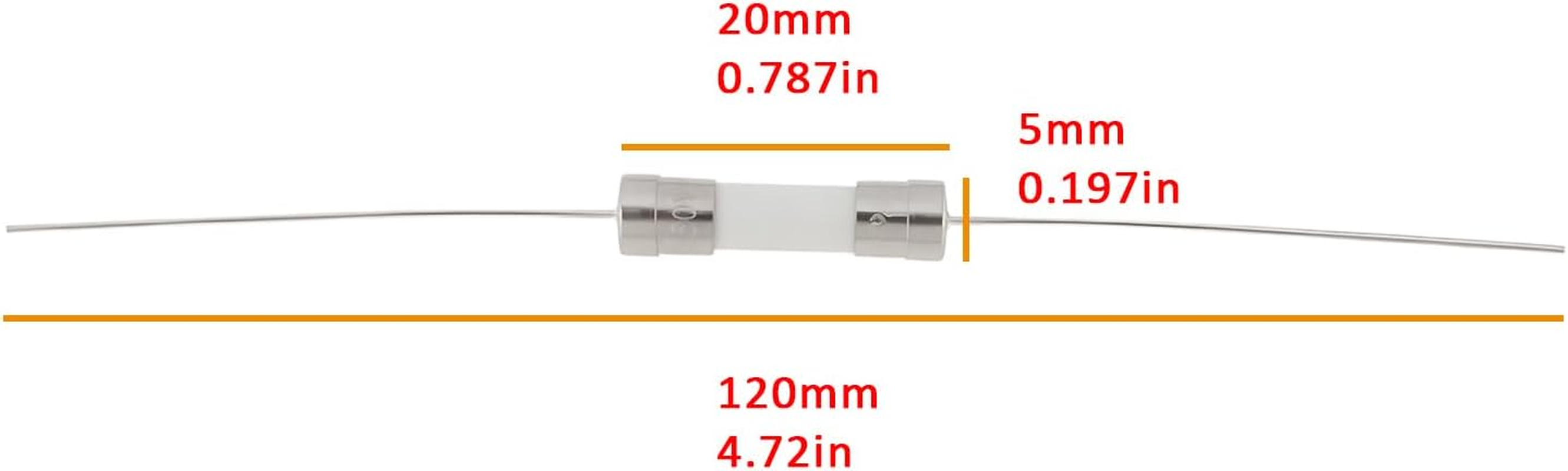 Create Idea 10Pcs Slow-Blow Glass Tube Cartridge Fuse 4A 250VAC Radial Leaded for Control Boards Motor Drivers image number 1