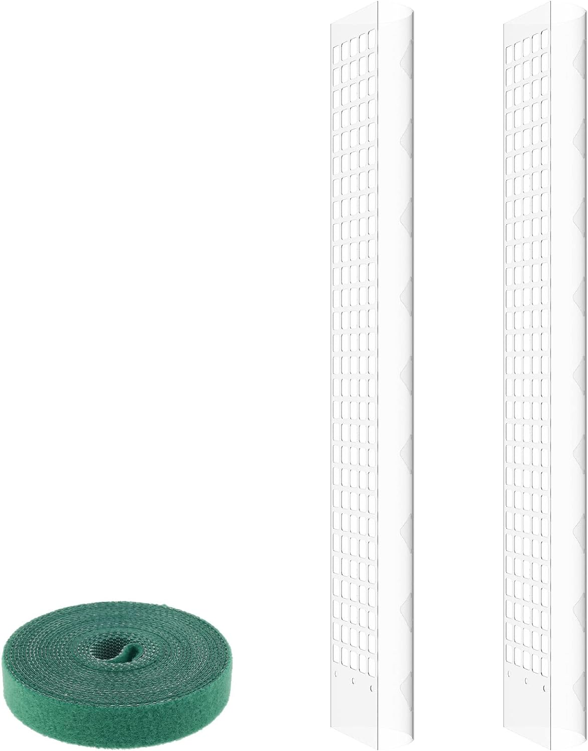 HSHGZSR 24 Inch Plastic Moss Poles Reusable Plastic Sheets for Moss Poles Hollow Self Watering Botany for Botany Monstera Semi-Cylindrical Sphagnum Moss Poles for Indoor Botany Climbing Botany (2Pcs)