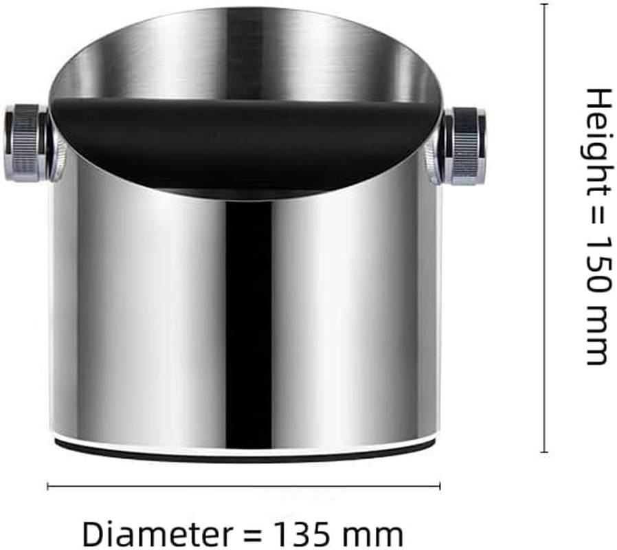 HAWDJ Stainless Steel Knock Box - Elevate Your Espresso Grounds Disposal in Style