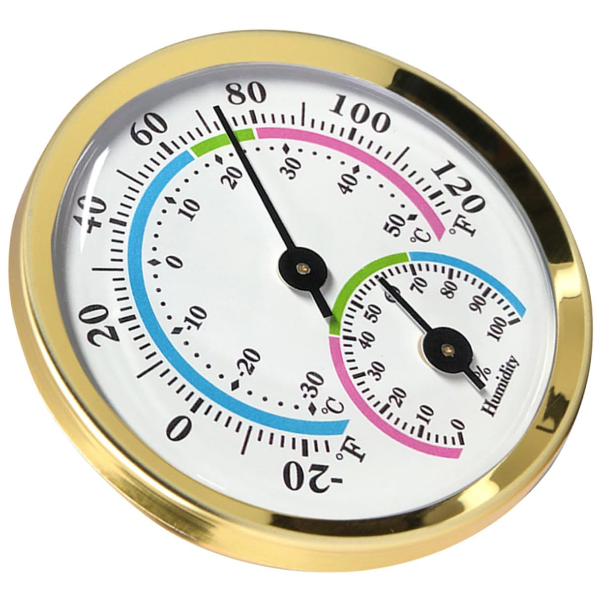 DOITOOL Indoor Outdoor Thermometer Hygrometer Mini Wall-Mounted Temperature Humidity Gauge for Home Office Garden Sauna image number 5