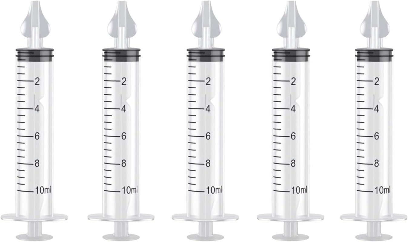 5Pack Baby Nasal Aspirator, Reusable Baby Nose Sucker,Nasal Syringe Baby, Suitable for Nasal Cavity Cleaning of Newborns image number 5