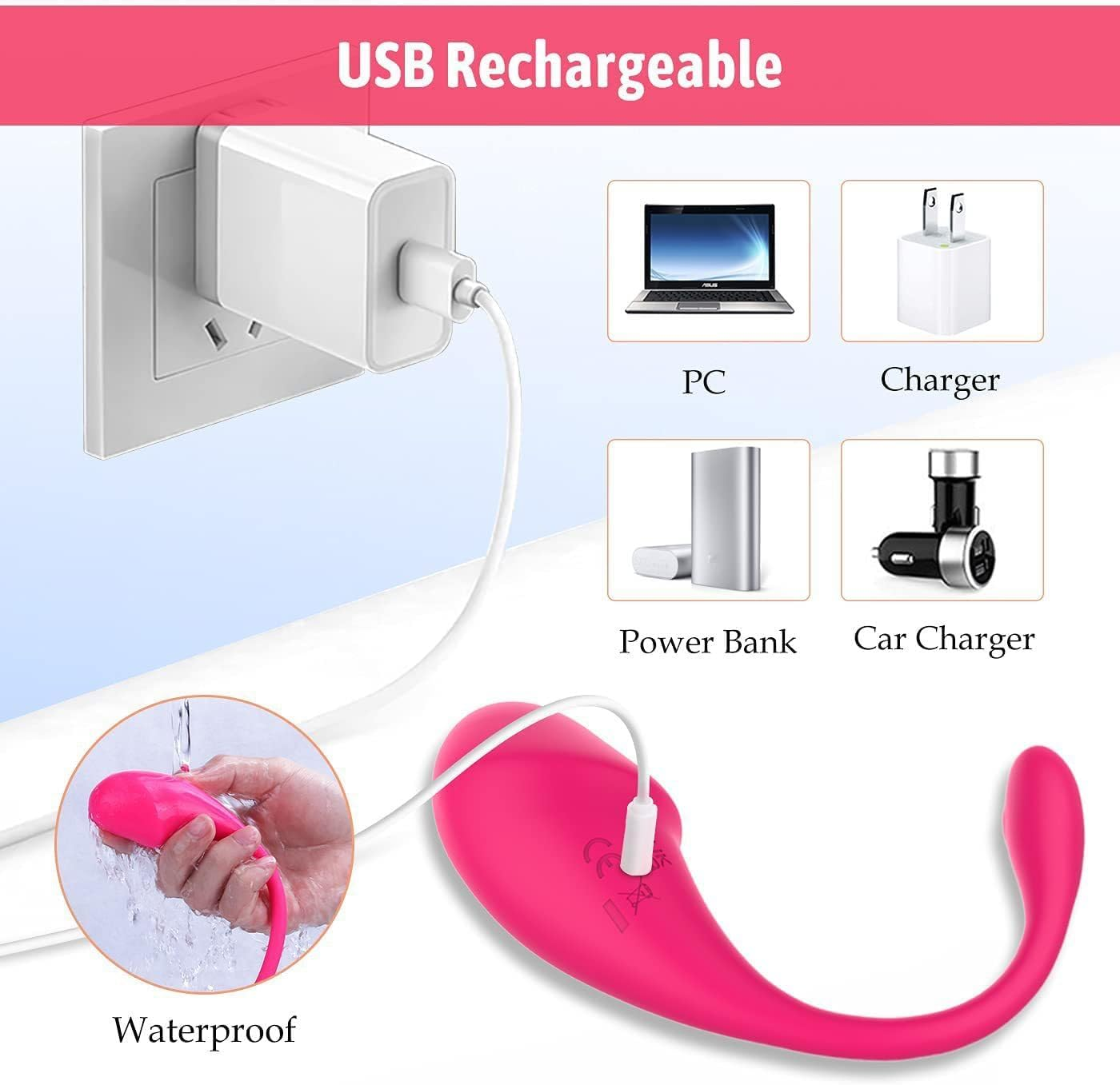 Portable Wearable Panty Vibrators with G-Spot Vibrators for Woman Sex Toys,9 Vibration Modes Nipple Toys for Woman APP Remote Control Vibrator,Waterproof Clitoral Stimulator and Anal Vibrator for Woman or Couple Adult Sex Toys. image number 4