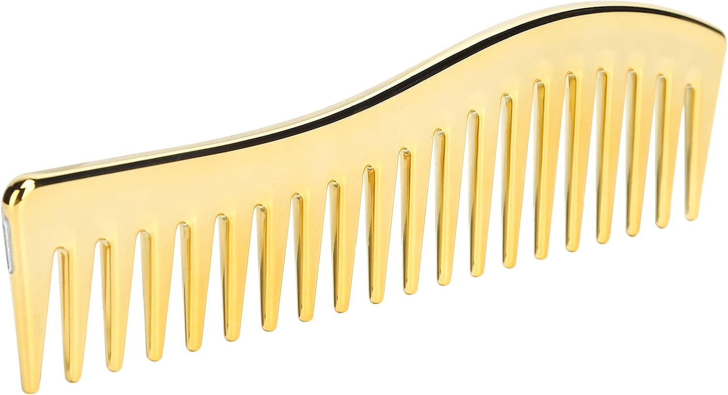Wide Tooth Comb Set, Detangling Plastic Hair Comb for Women (Golden) image number 5