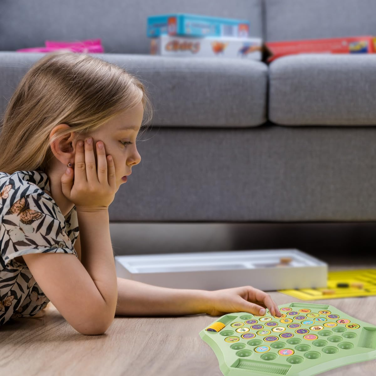 ZUNIPLEX Animal Flip Chess Matching Memory Game, Flip to Win Board Game for Kids and Toddlers Ages 3-6, Travel Memory Toys for Road Trip, Camping, Educational Toys for Boys and Girls, Family Party image number 3