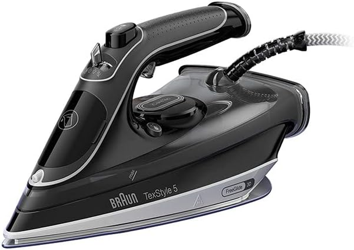 Braun Household Freestyle 5 Steam Iron SI5034VI, with Freeglide 3D Technology, Eco Mode, Ergonomic Open Handle, Violet