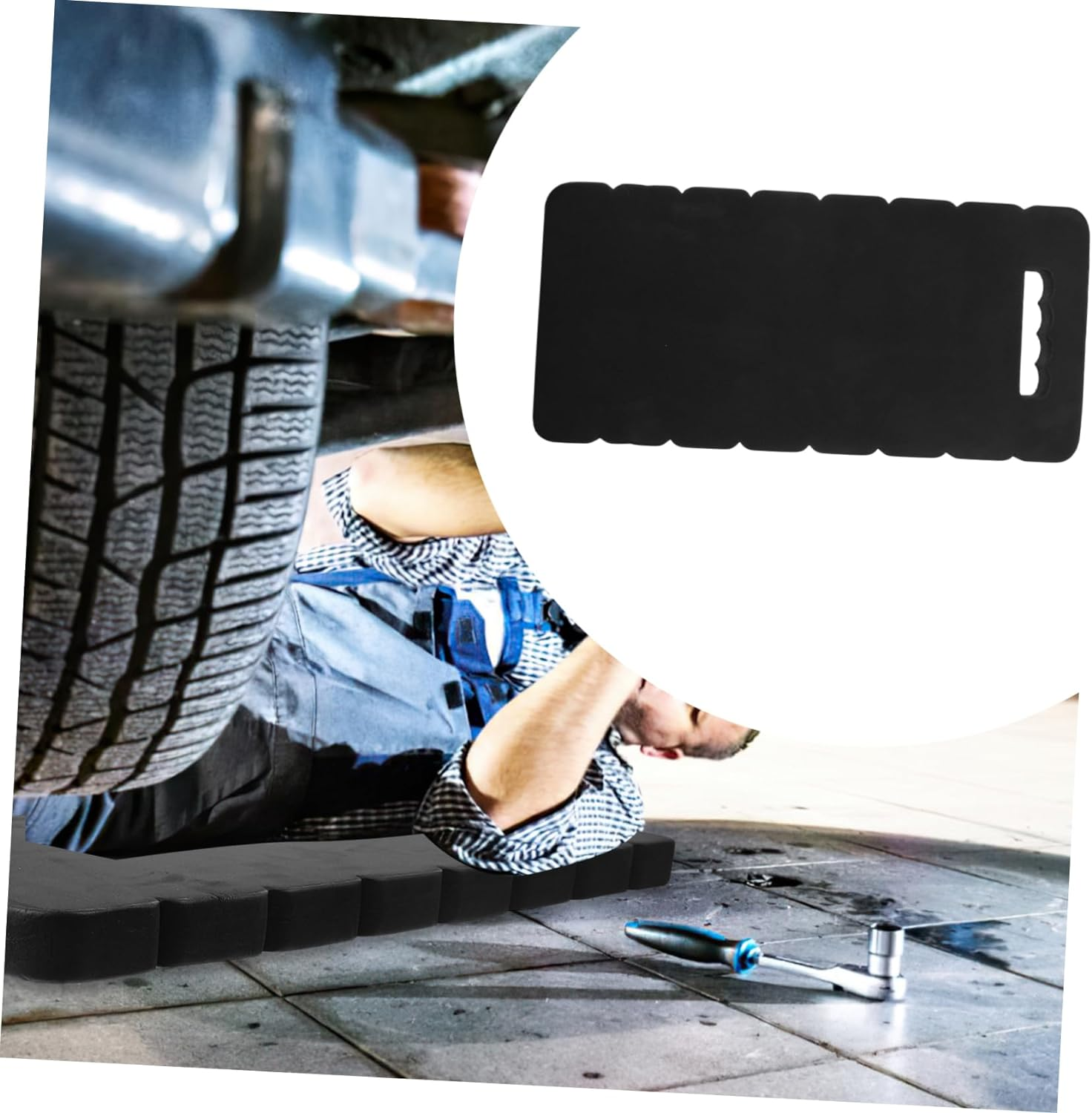 Multifunctional Knee Pad Cushion Portable Kneeler Mat for Gardening Plumbing Painting More Lightweight Design for Comfortable Kneeling Home Outdoor Tasks - Blue image number 4