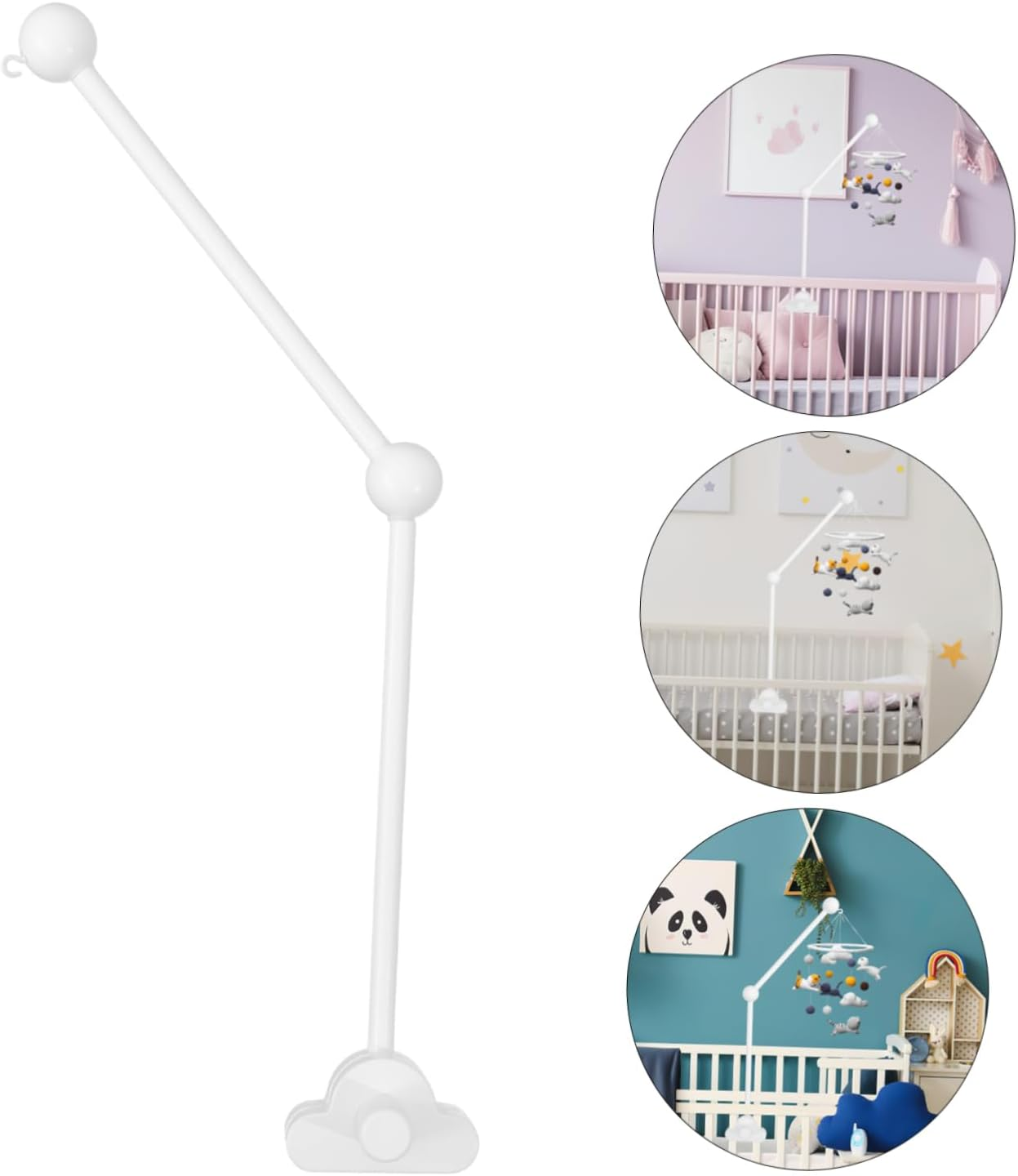Crib Mobile Holder Arm Bed Bell Bracket for Cot Nursery Mobiles Stand For image number 5