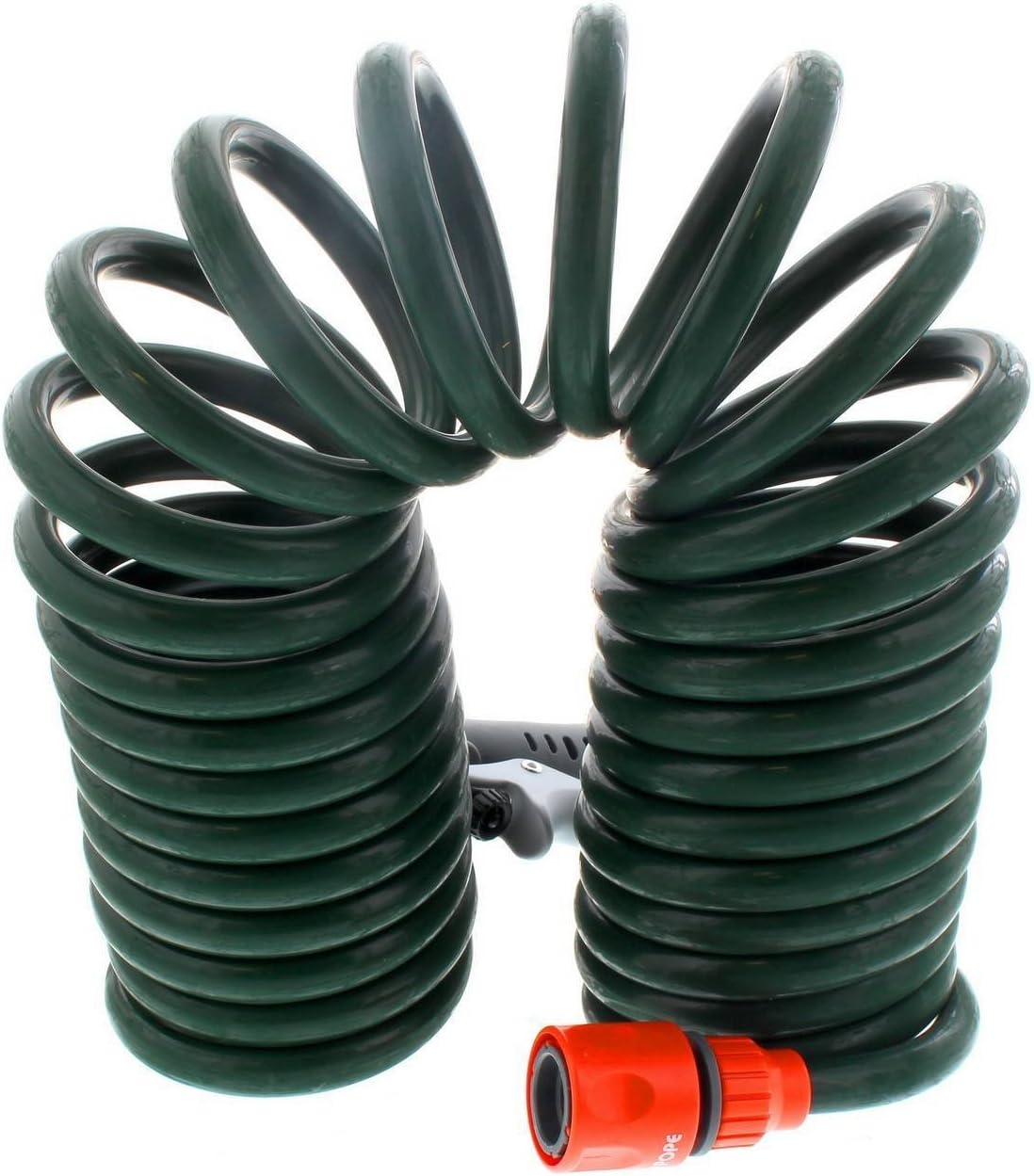 Garden Spiral Hose Coil 7.5M with Hand Spray 7 Pattern Nozzle Pope