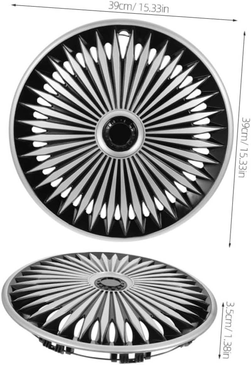 Mobestech Car Wheel Hubcaps 14 Inch Silver Decorative Rim Covers Universal Replacement Hub Caps for Automotive Exterior Accessories Suitable for Cars and Suvs image number 5