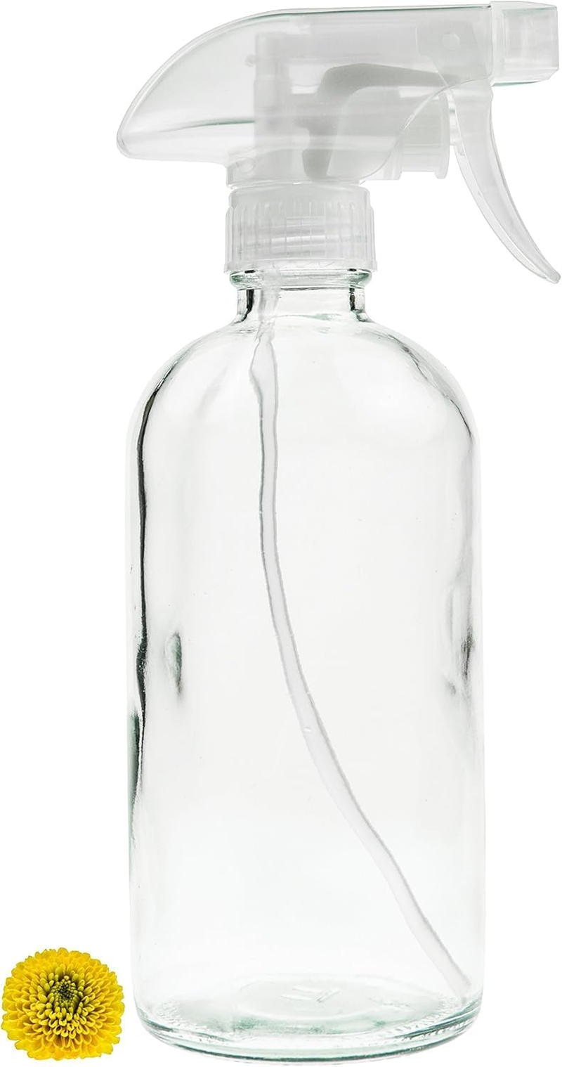 Refillable 16 Oz Glass Spray Bottle &mdash; Perfect for Essential Oils, Homemade Cleaners, Plant Misting, Vinegar Solutions, and Other Liquid Products. image number 2