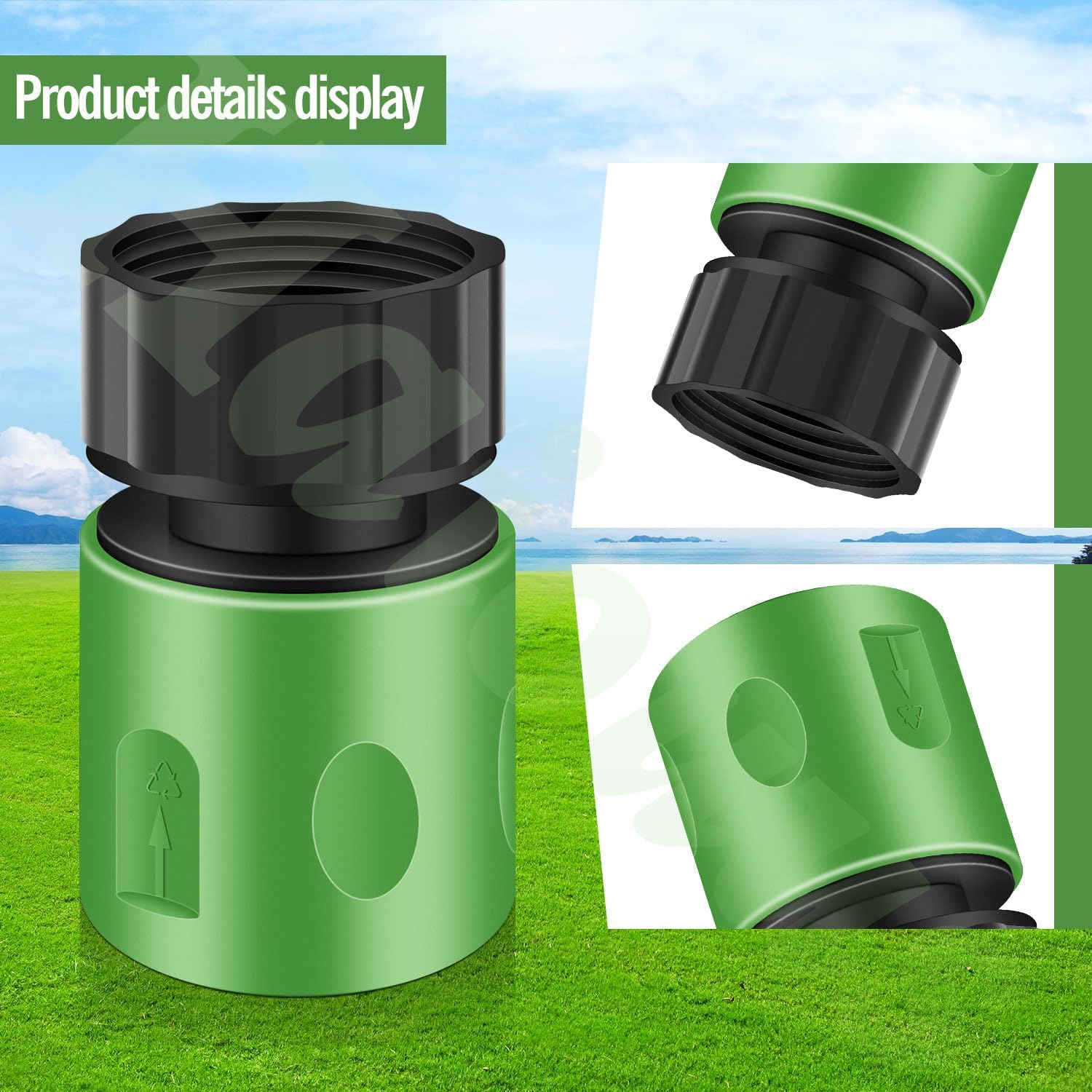 Haiouus 2 Kit Lawn Mower Deck Wash Kit, for Riding Lawn Mower Cleaning Attachment Kit, Compatible with C-Ub Cadet, MTD, Troy-Bilt, C-Raftsman Lawn Mower Tractor, Deck Wash Adapter Accessories image number 2