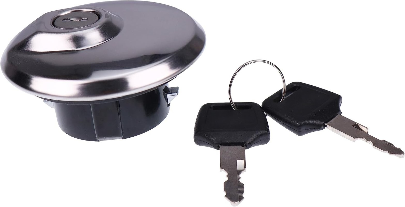 JEENDA Fuel Gas Tank Cap with 2 Keys 44200-38850, 44200-12870 Compatible with Suzuki GZ250 1999-2007, GZ125 Marauder 1998-2007, VS750GLP Intruder 750 1988-1991, VS800GL Boulevard S50 2006-2009