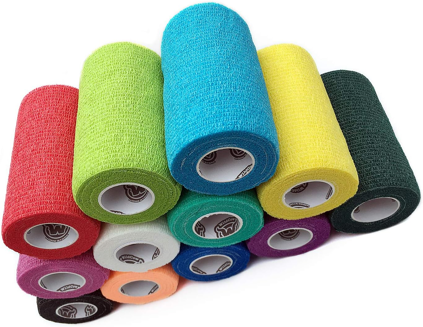 Wildcow Vet Wrap Bulk 4 Vet Tape Wrap Bandages Assorted Colors (Pack of 12) image number 2
