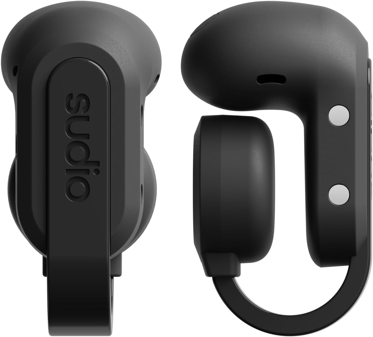Sudio B3 Midnight Black - the Open-Air Ear Clip. Made of Recycled Plastic, Open Headphones, Bone Sound Technology, Bluetooth 5.4, Waterproof IPX4, Long Playing Time of a Total of 24 Hours image number 4