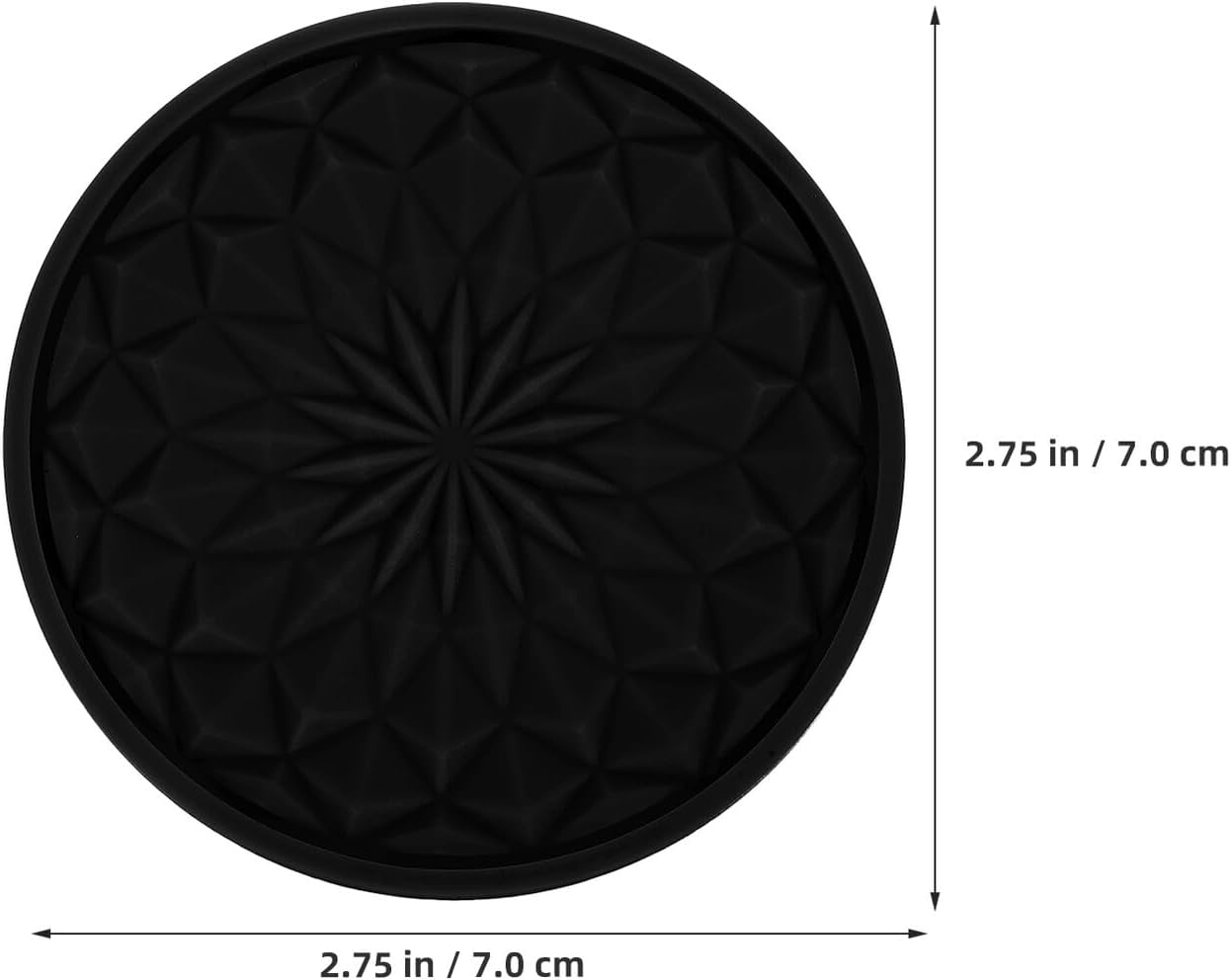 8Pcs Car Coasters Non Slip Design round Mug Mat Car Cup Holder Inserts Drink Holder Insert Interior Accessories for Travel Vehicle image number 2