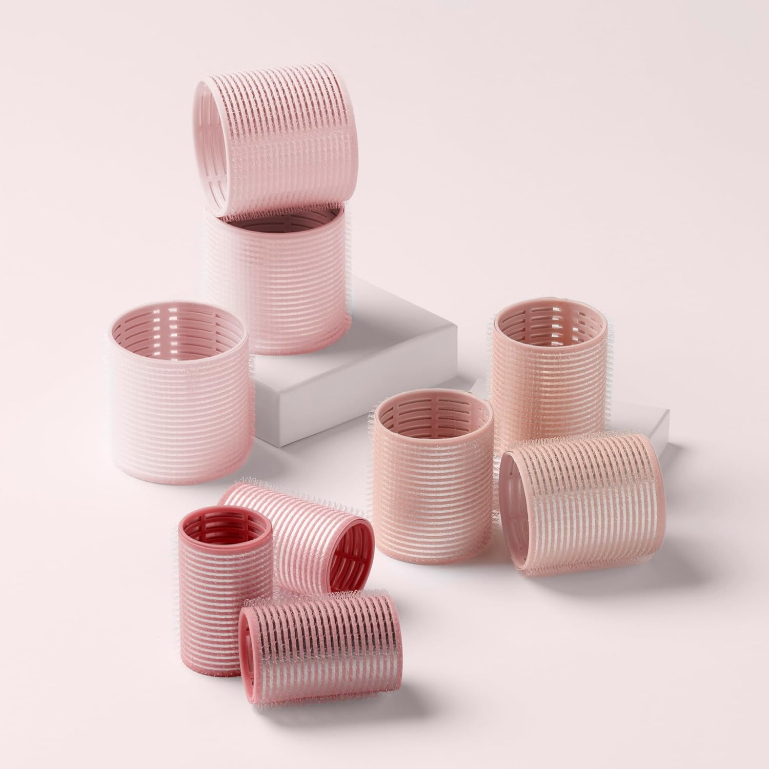 The Hair Edit Ceramic Core Hair Rollers for Salon-Quality Volume Professional Grade Thermal Rollers, Heat or No-Heat Styling, Soft Waves & Bouncy Blowouts, Root Lift, Long-Lasting Shine 9 Pack image number 6