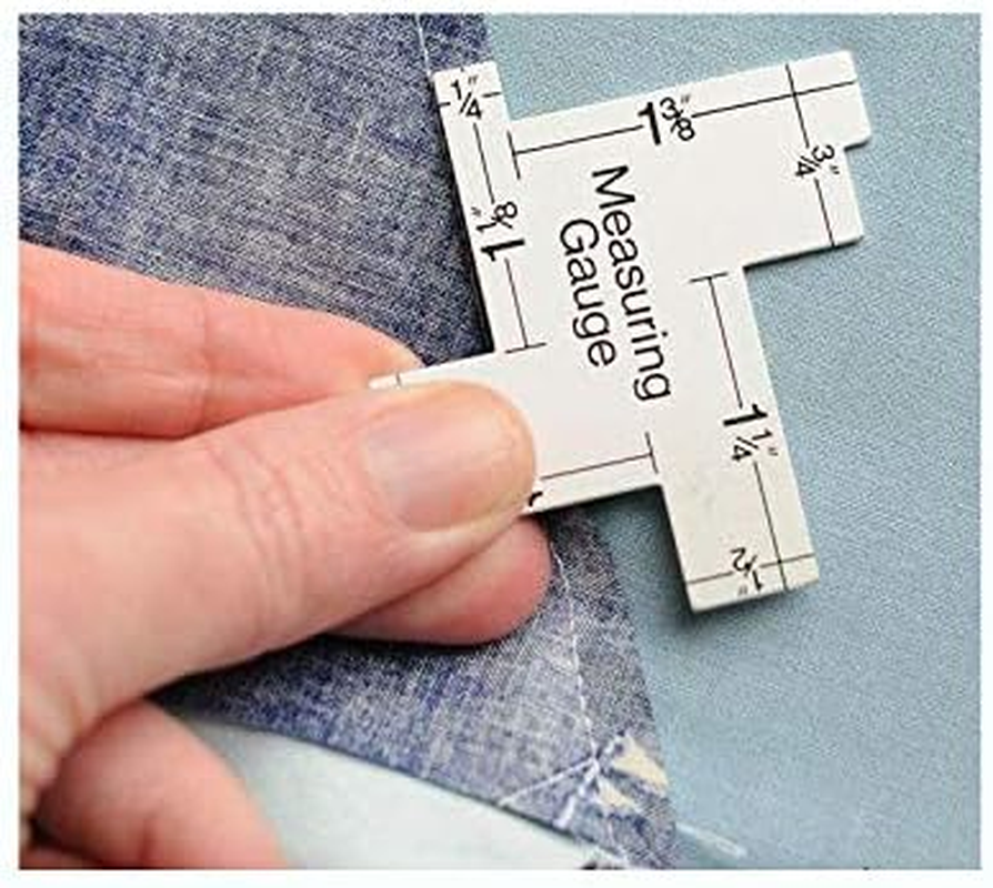 HONEYSEW 5-In-1 Sliding Gauge Measuring Sewing Ruler Tool with Free 1Pc Measuring Gauge image number 4