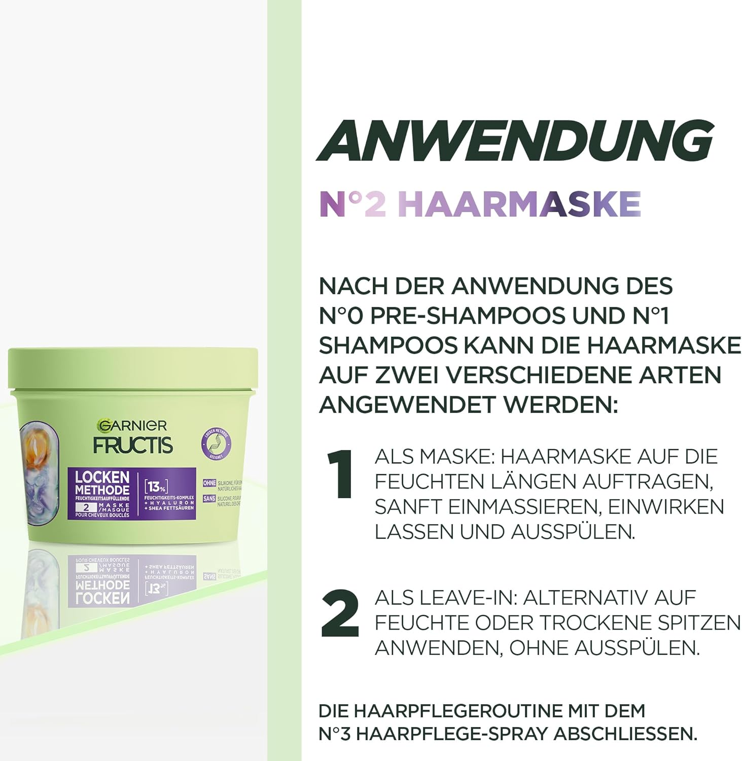 Garnier Fructis Curls Method Hair Care Set for All Types of Curls, Repairs & Revitalises, with Hyaluronic and Shea Fatty Acids, Pre Shampoo, Shampoo, Hair Mask, Spray, 4 Pieces image number 1