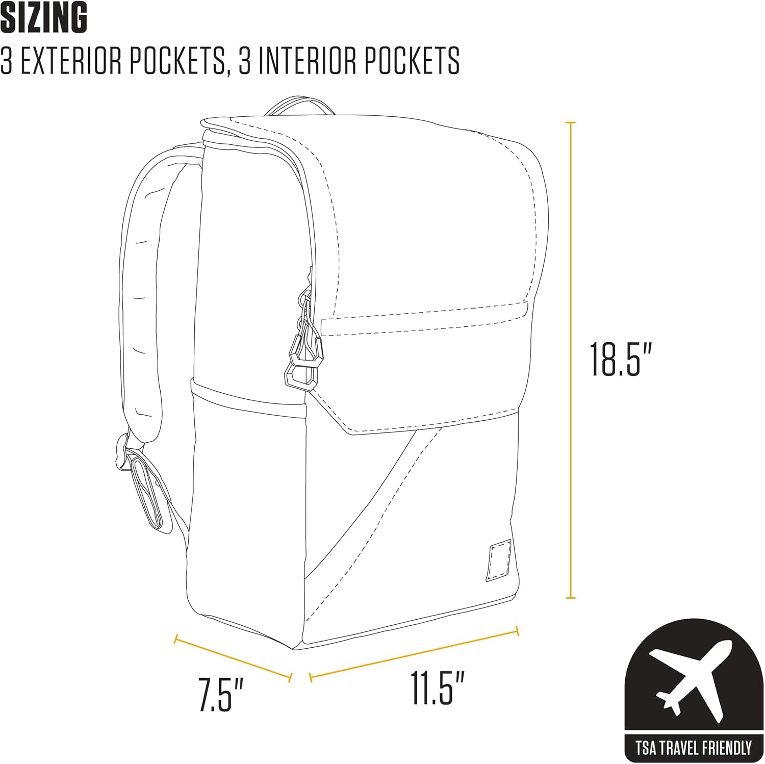 Carhartt 21L Top-Load Backpack - Black image number 6