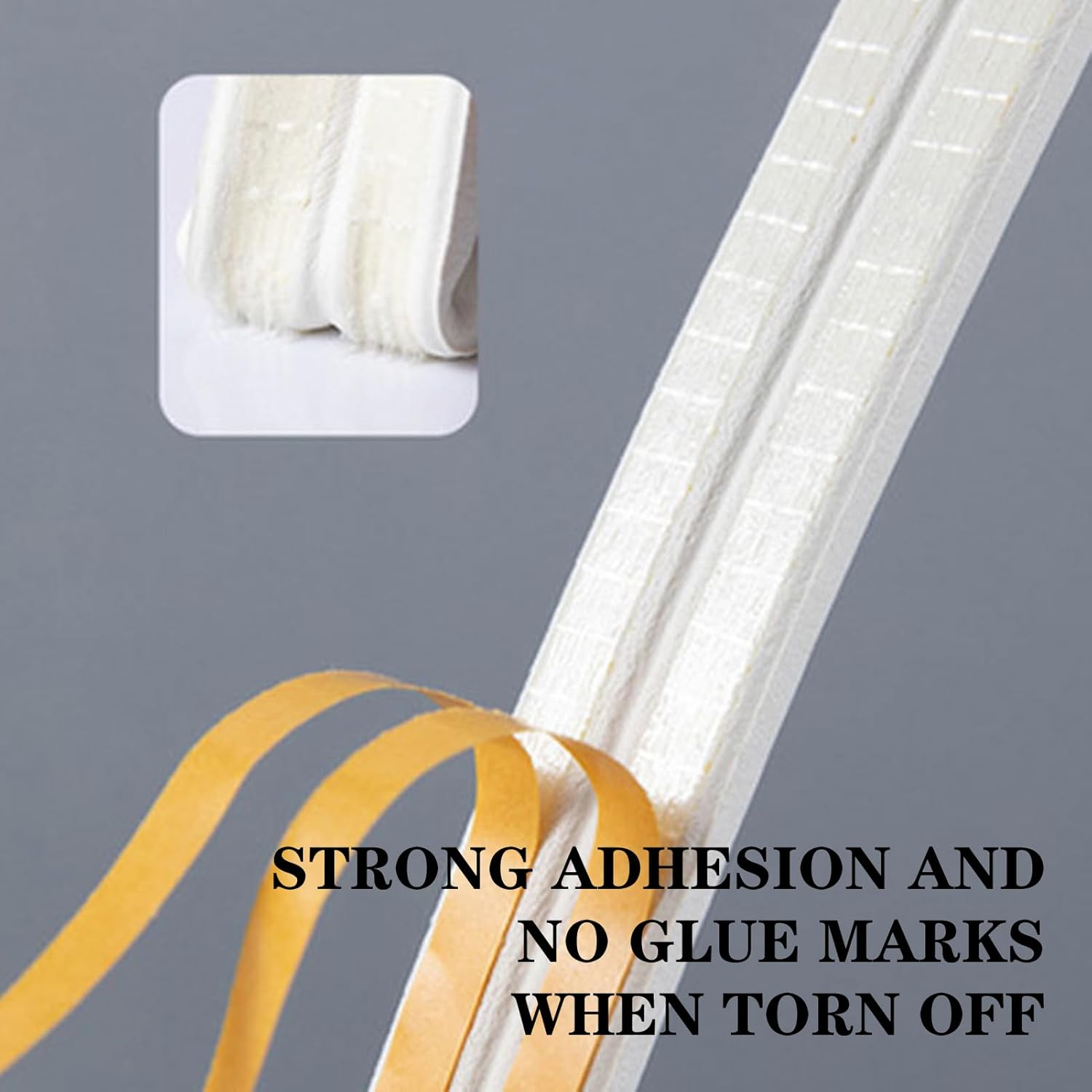 Window Seal 10M, Self-Adhesive Door Seal for Cold Protection, Sound Insulation, Heat Insulation, Dustproof, D Profile Foam Rubber Door Frame, White Color image number 4