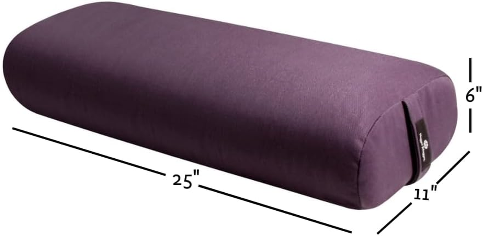 Hugger Mugger Standard Yoga Bolster - Firm, Supportive, Handmade, Durable image number 3