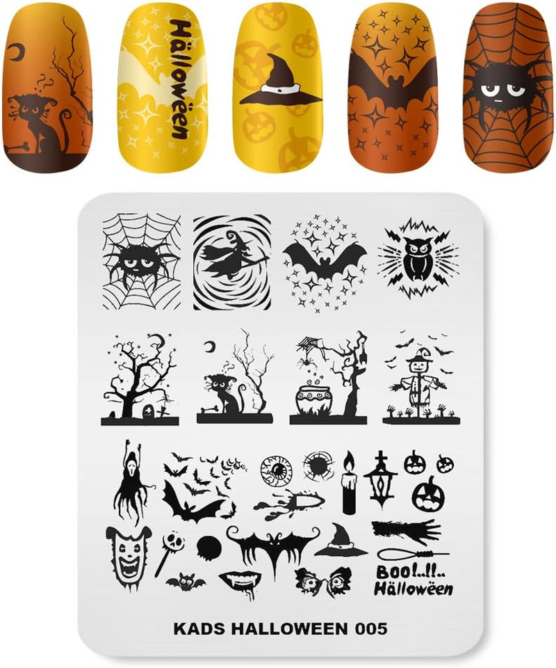 Alexnailart Professional Nail Stamping Plate Christmas Theme Templates Manicure Stencil Nail Art Print Tool (CH015) image number 5