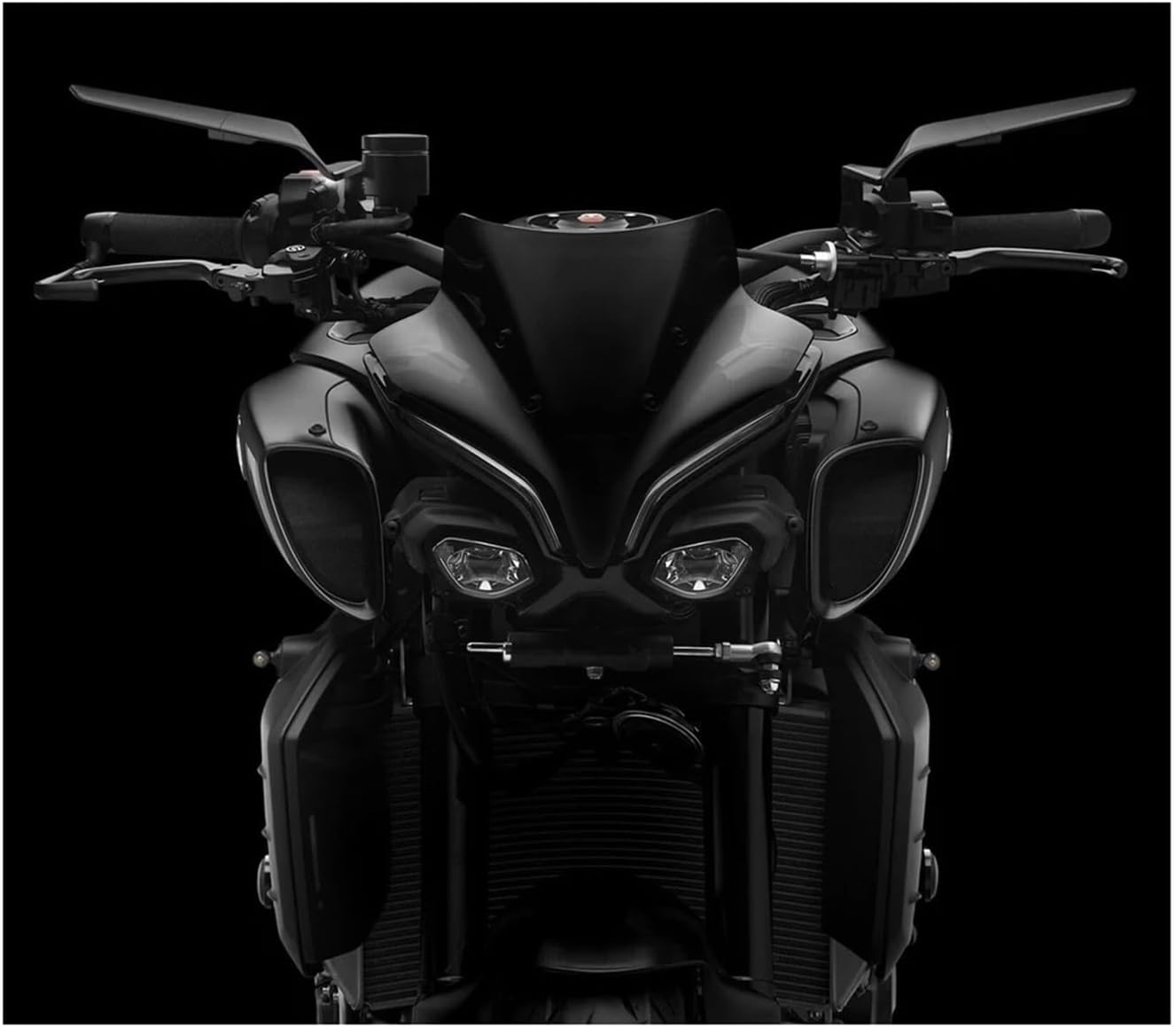 Compatible with MT 07 MT07 MT 09 MT09 SP MT 10 MT10 SP Motorcycle Mirrors Stealth Winglets Mirror Kits to Rotate Adjustable Mirrors image number 2