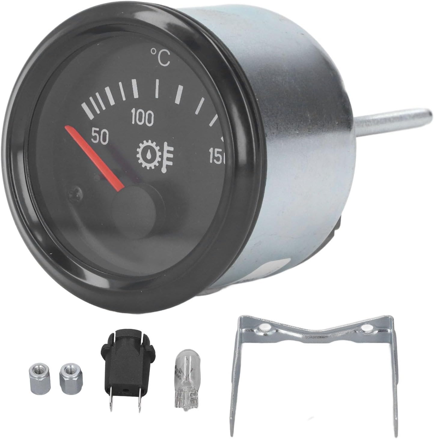 Oil Temperature Gauge Dustproof Oil Temperature Gauge for Cars 24V 52Mm Point Type image number 5