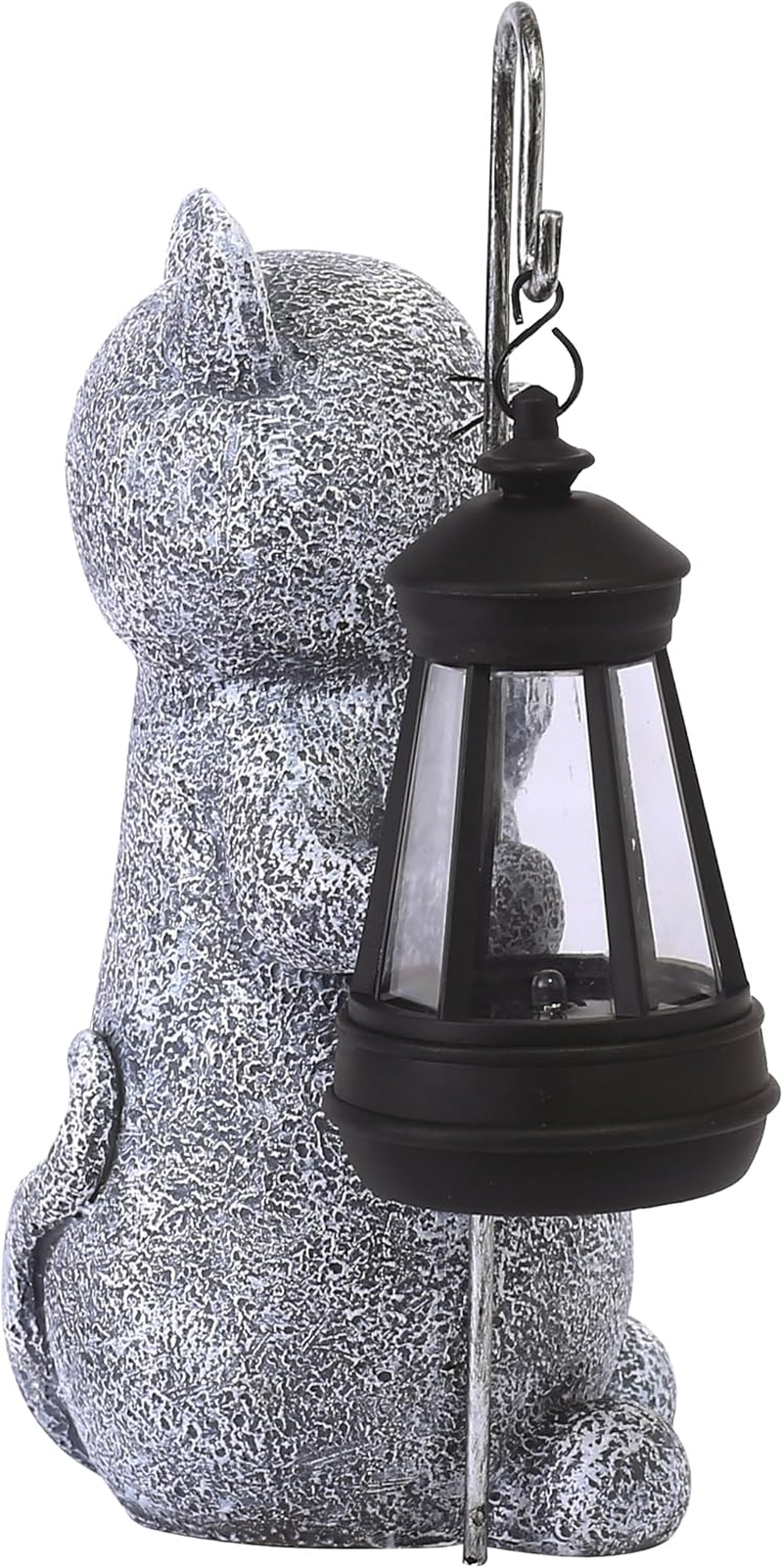 Tanner & Co Cat Solar Statue Garden Decor &ndash; Cat Gifts for Cat Lovers - Garden Ornaments Outdoor - Cat Decor Outdoor Statues -Cat Garden Figurines - Garden Solar Light Statue image number 1