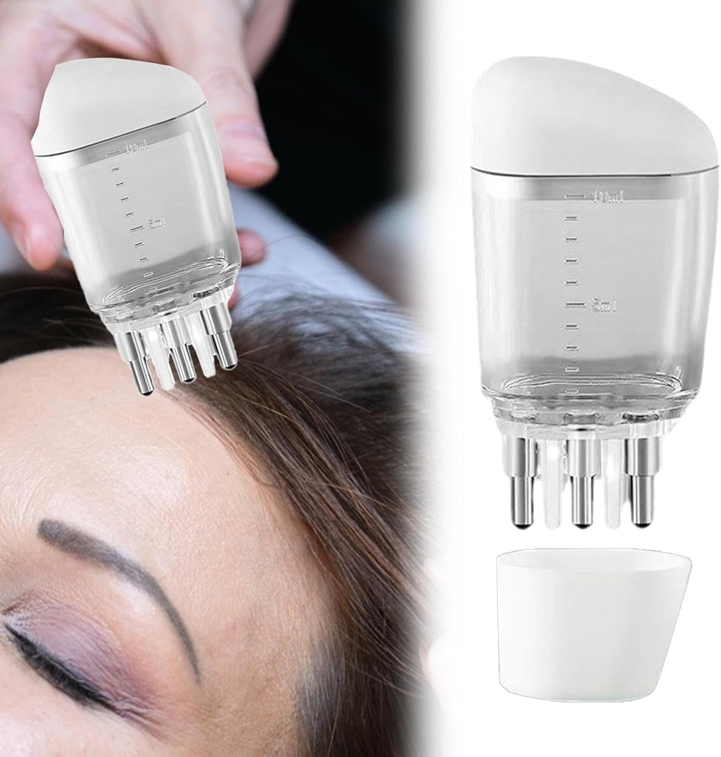 Scalp Applicator - Hair Oiling Applicator Combs,Hair Oiler Applicator, Scalp Oil Applicator, Hair Oil Dispenser for Men Women Massaging Scalp image number 6