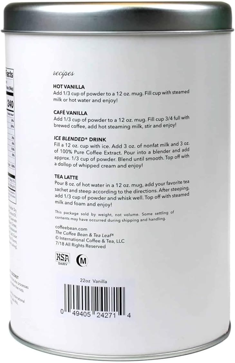 The Coffee Bean & Tea Leaf, French Vanilla Creamer for Coffee, Lattes, Smoothies, Drinks, Baking, 2 Pack image number 4