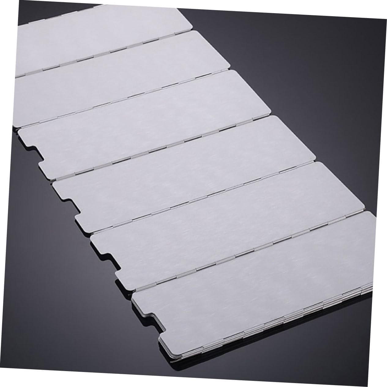 BESPORTBLE Foldable Aluminum Camping Stove Wind Shield 12 Plates with Drawstring Bag High Heat Resistant Windscreen for Outdoor Cooking Picnic BBQ and Hiking image number 5