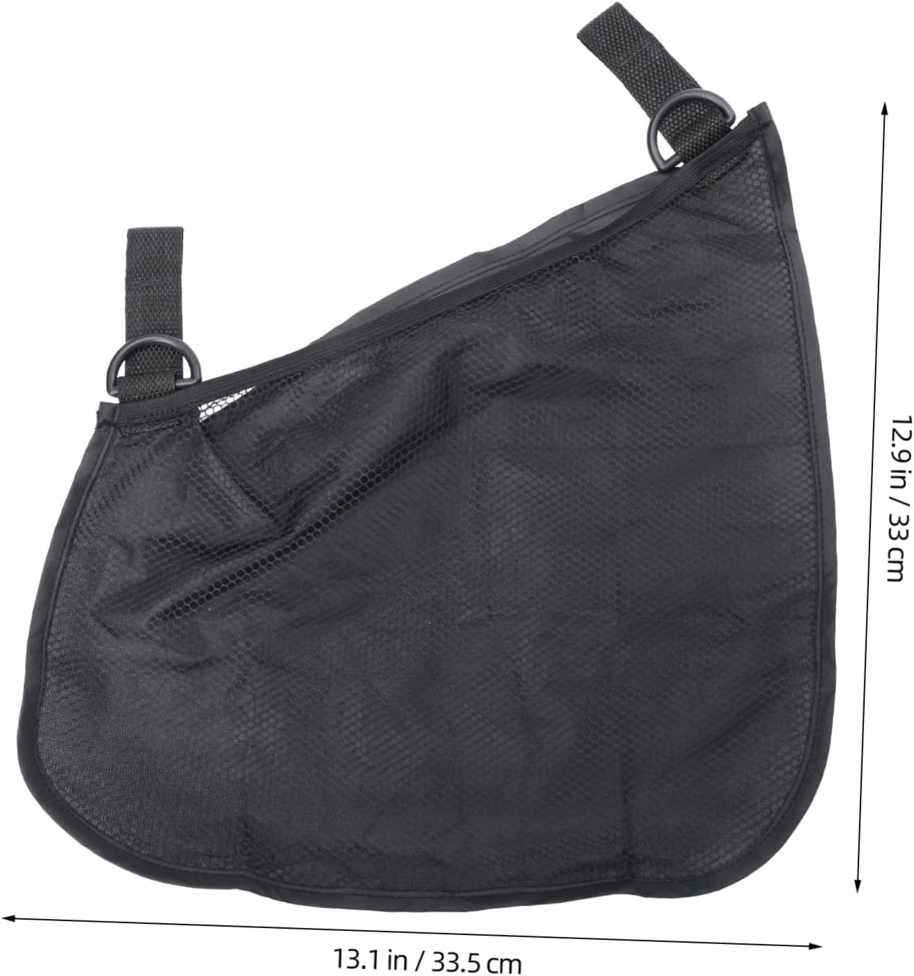 Baby Stroller Diaper Bag Hanging Storage Organizer Mesh Pockets for Toddlers, Portable Stroller Storage Pouch for Diapers and Toys, Black Travel Essential for Outdoor Use image number 4