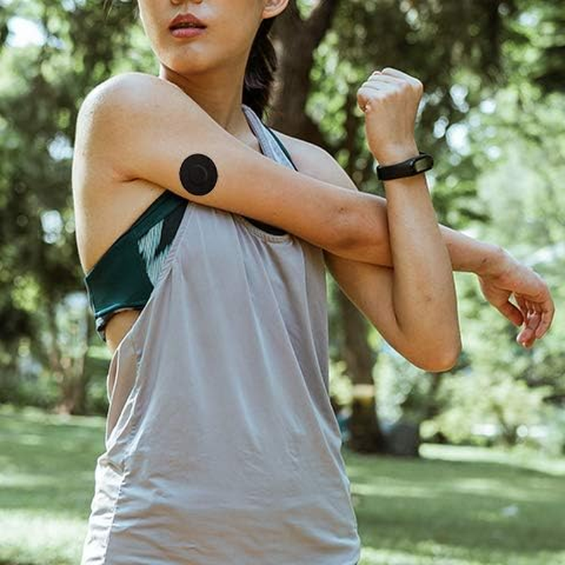 Glucology CGM Patches Compatible with Omnipod (Black) | 25 Pack | Waterproof & Hypoallergenic Adhesive Patch