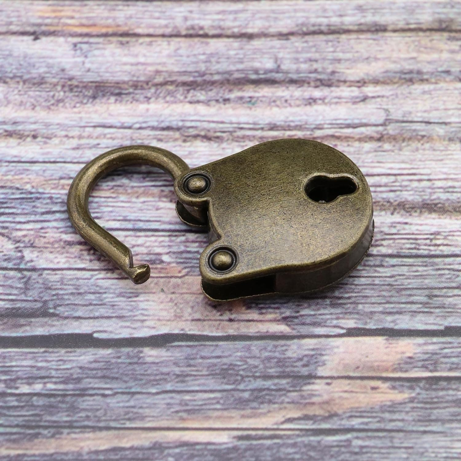 Ecsing 2PCS Butterfly Shaped Hasps & 2PCS Little Bear Padlocks Antique Decorative Latch Buckle for Vintage Wooden Box Jewelry Box Cabinet Cupboard Bronze image number 6