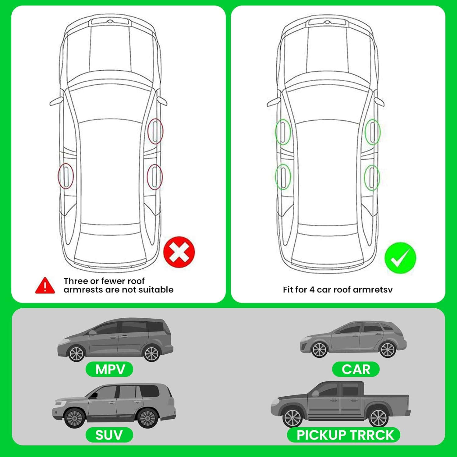 Car Ceiling Cargo Net Pocket, 78 * 53Cm, Adjustable Double-Layer Mesh SUV Roof Organizer, NO Sagging Roof Cargo Net Organizer for SUV, Van Life Accessories image number 6