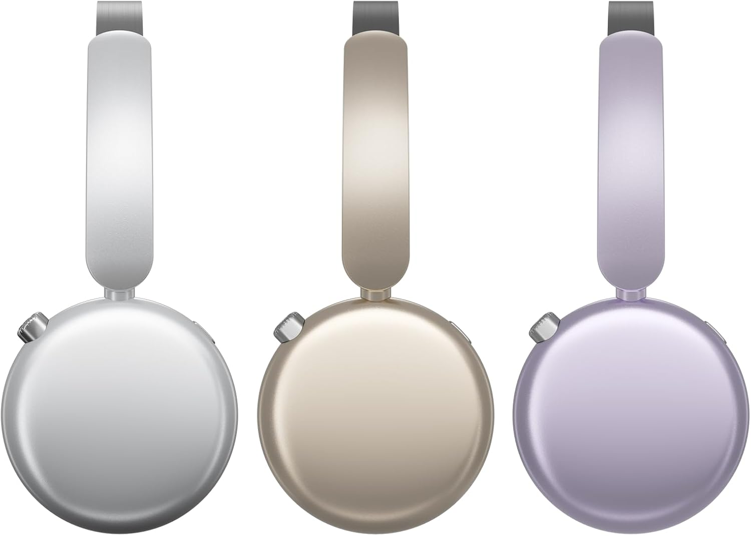 LORELEI Q60 Wireless Bluetooth On-Ear Headphones Lightweight ，Built-In Micphone, 40 Hours up Battery Life, Bass Mode, Memory Earmuffs (Purple) image number 4