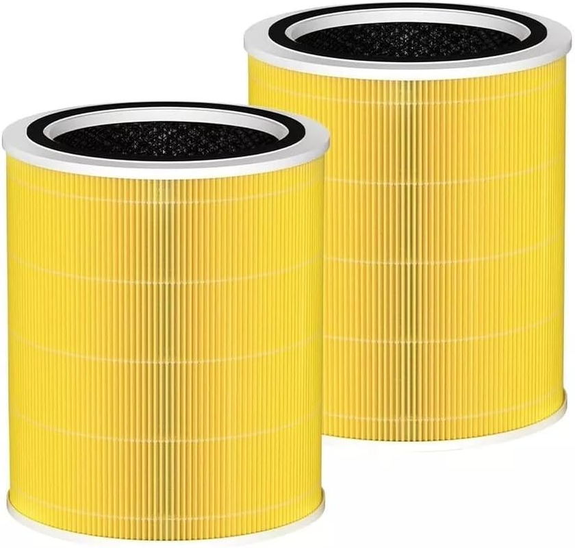 2 Pack Core 400S HEPA Air Filter, Compatible with LEVOIT Core 400S Air Purifier, 3-In-1 H13 True Hepa/Activated Carbon Replacement Filters, Model Core 400S, Core 400S-Rf (White)