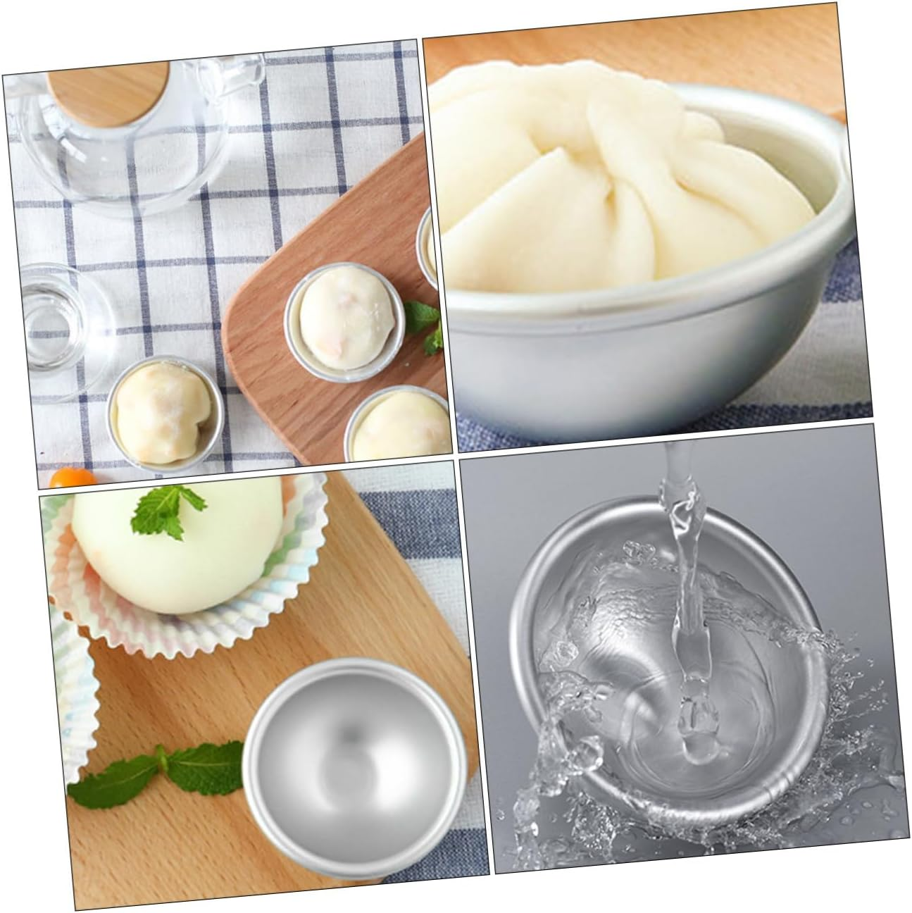 24Pcs Bath Bomb Mold Bath Salt Mold 3D Hemispherical Semicircular Cake Mould Diy Crafting Kit Soap Making in Australia image number 6