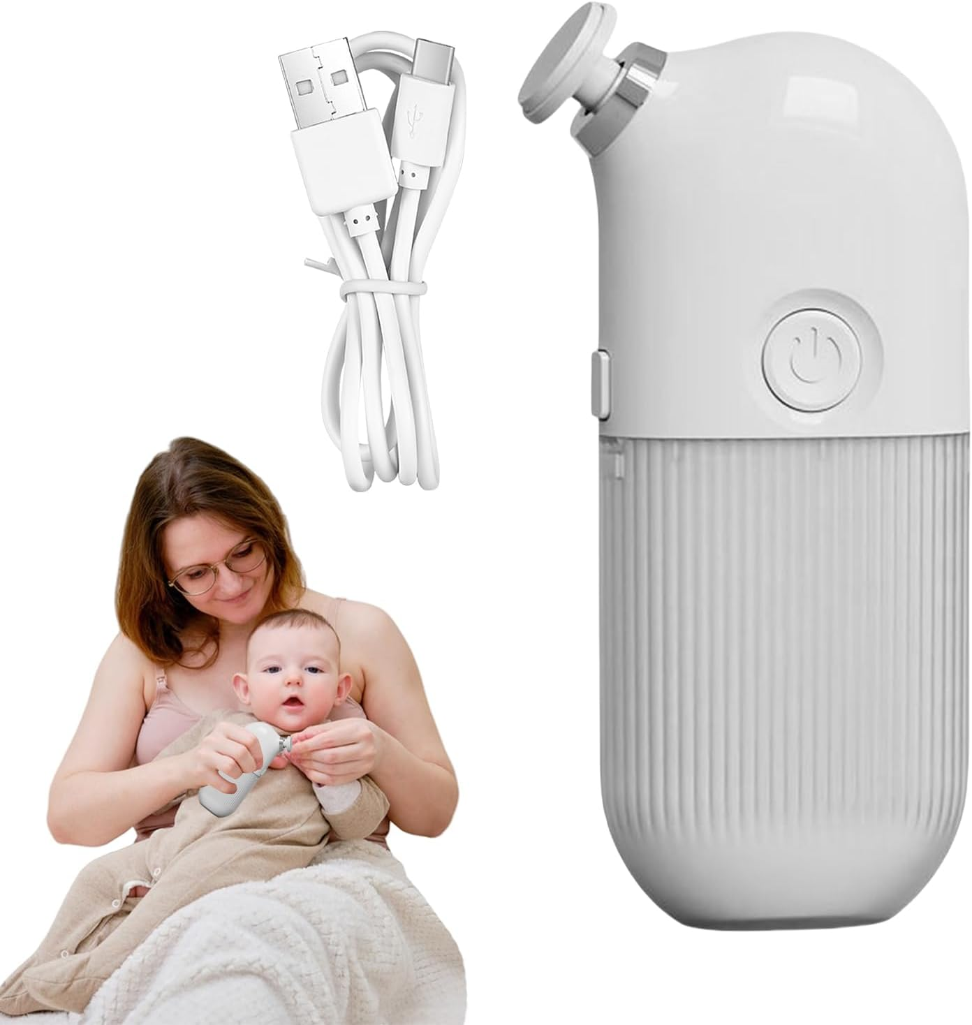 Electric Nail Grinder, Professional Nail File Grinder Electric, Multi-Functional Filer Polisher for Adults Teen Family Friends Fingernail Polishing